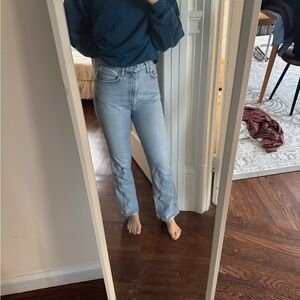 Agolde Light Blue Straight Leg Jeans